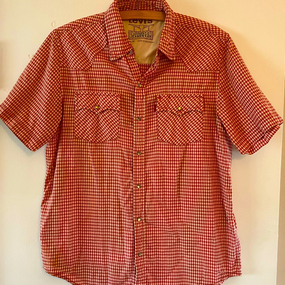 Mens Levis Snap Button Shirt